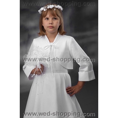 Boléro robe communion manches 3/4