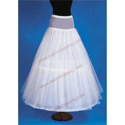 Jupon de mariée - 2 cerceaux 2 volants