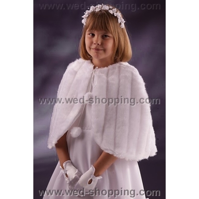 Fourrure Cape Fille 8-11 Ans