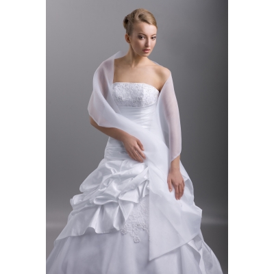 Châle mariage organza