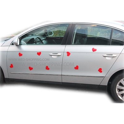 Coeurs magnétique voiture déco autocollant