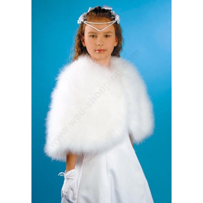 Cape en plumes de marabout