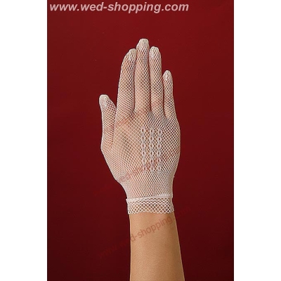 Gants courts filet, style rétro