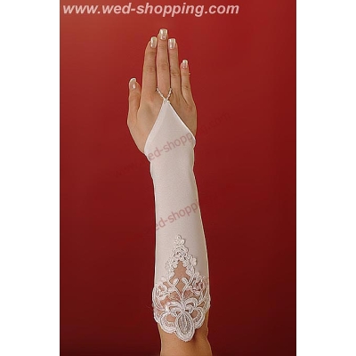 Gants avec un élément ornemental ŕ la hauteur du coude