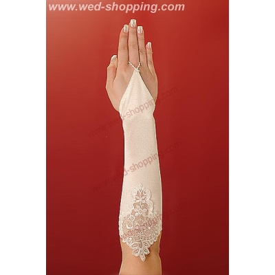 Gants avec motifs décoratifs