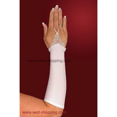 Gants de mariée avec motif ornemental