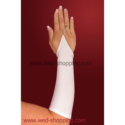 Gants de mariée avec perles de Swarovski