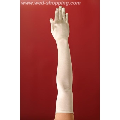 Gants longs pour la Mariée, lisses, longueur haut du bras