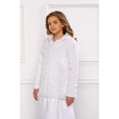 Manteau hiver pour fille cérémonie de mariage ou communion
