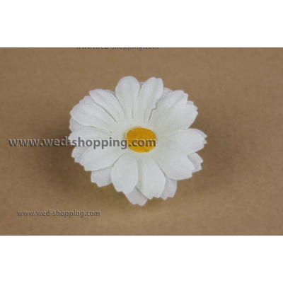 Marguerites crème avec des ventouses pour la décoration de voiture balai