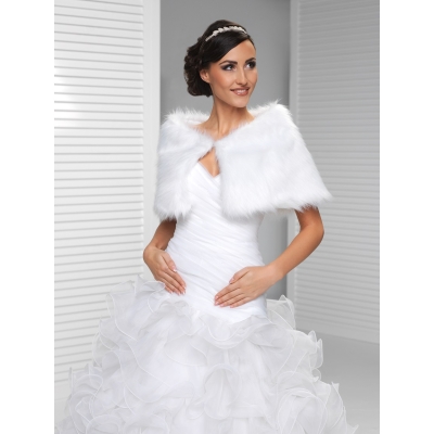 Mariage Automne Etole Fausse Fourrure