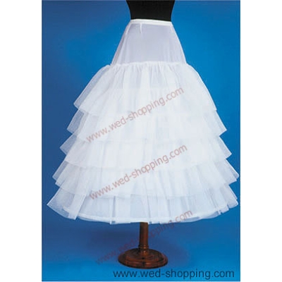 Jupon de mariée 3 cerceaux 5 volants