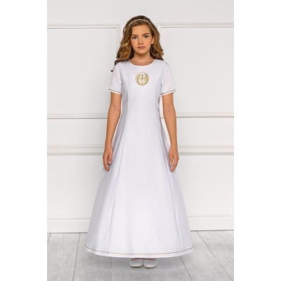 Robe de Première Communion pour fille 10 ans avec IHS