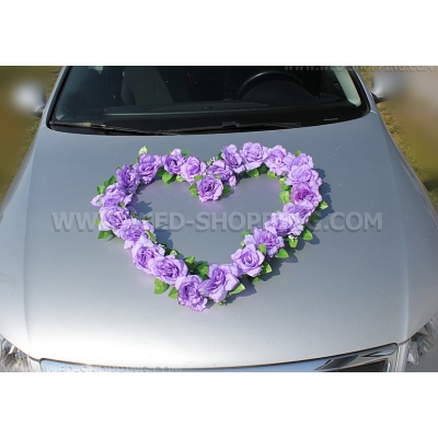 Les roses violet clair pour voiture