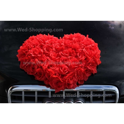 Grand coeur avec les roses