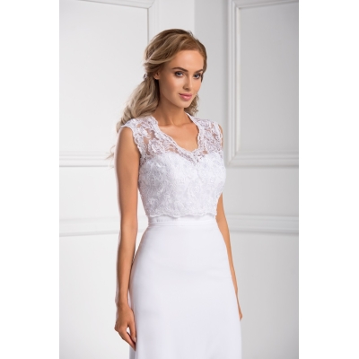 Bolero Mariage sans manches en dentelle