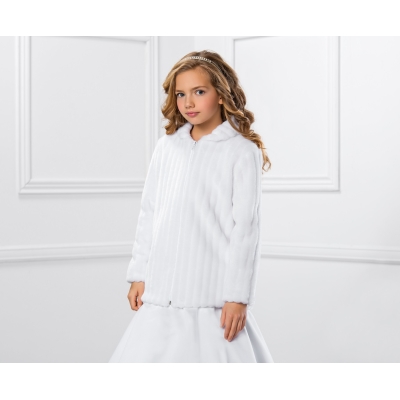 Veste hiver pour fille cérémonie de mariage ou communion