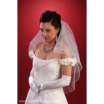 Voile de Mariée avec Swarovski Opal Rondell