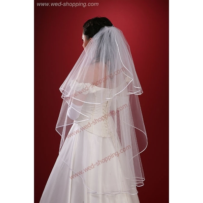 Voile jabot – bordure en ruban 110 cm