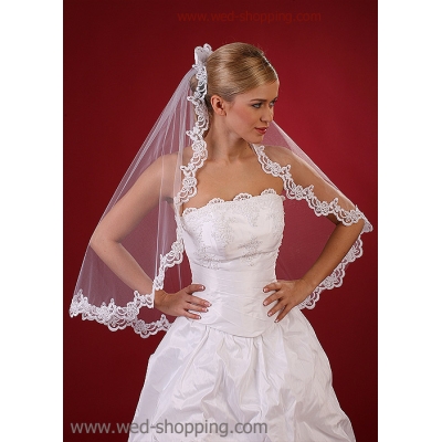 Voile de mariée avec dentelle