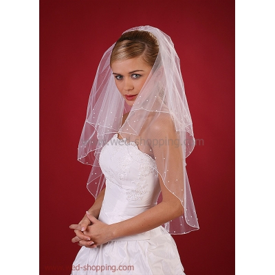 Voile de Mariée avec perles de Swarovski