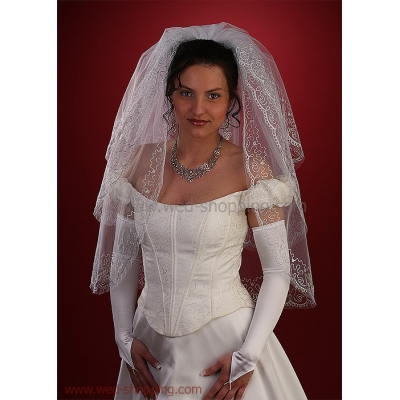 Voile de mariée brodé