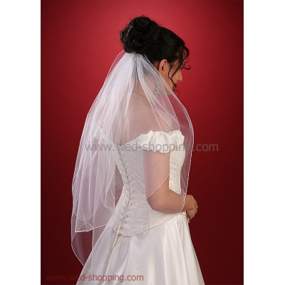 Voile de Mariée avec finition ajourée