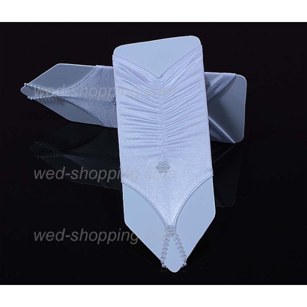 Premičre Communion Gants drapés en satin