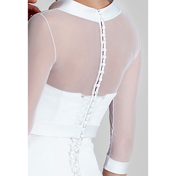 Boléro de la mariée en tulle