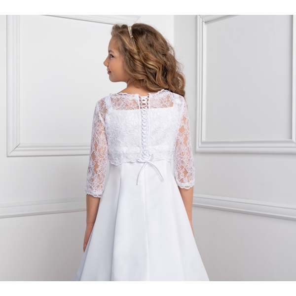 Boléro laçage dans le dos dentelle fille