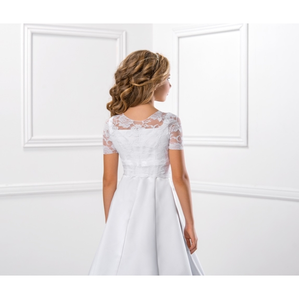 Boléro dentelle enfant cérémonie enfant manches courtes