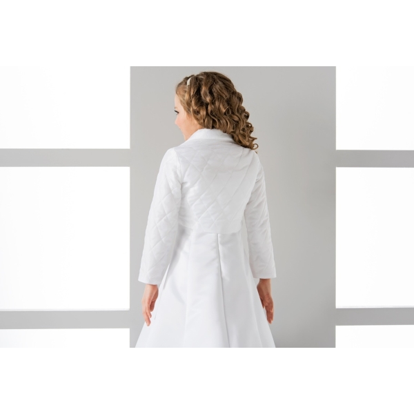 Boléro  matelassé .fille cérémonie communion