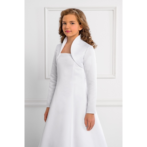 Boléro en satin  fille Première Communion