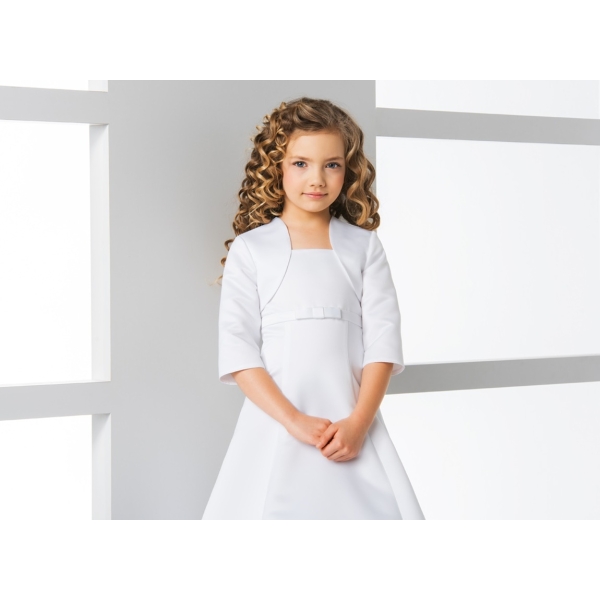 Boléro en satin  fille Première Communion