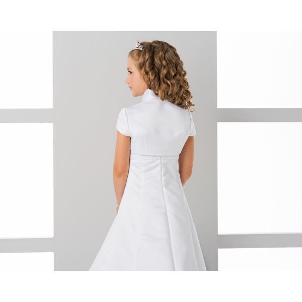manches courtes Boléro et satin Communion