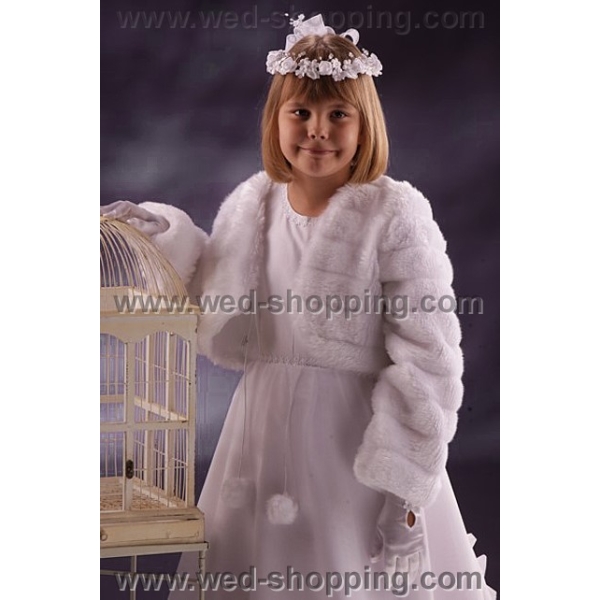 Fourrure Bolero Fille 8-11 Ans