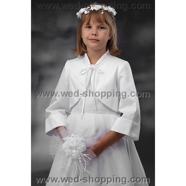Boléro robe communion manches 3/4