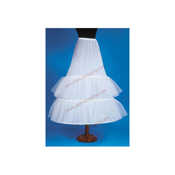 Le jupon 3 cerceaux 2 volants