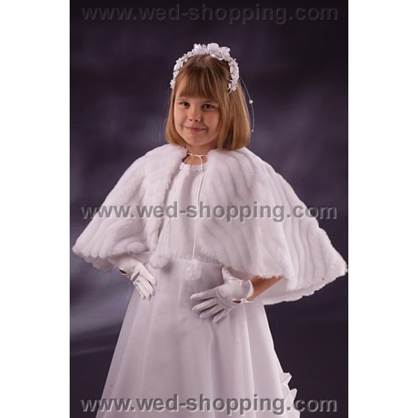 Fourrure Cape Fille 8-11 Ans