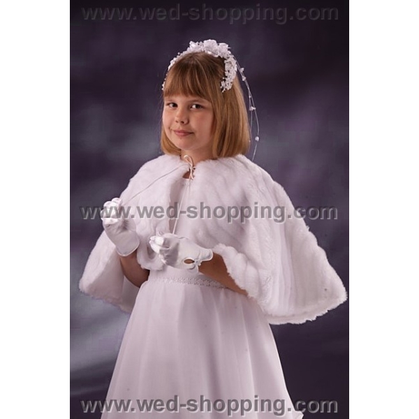 Fourrure Cape Fille 8-11 Ans