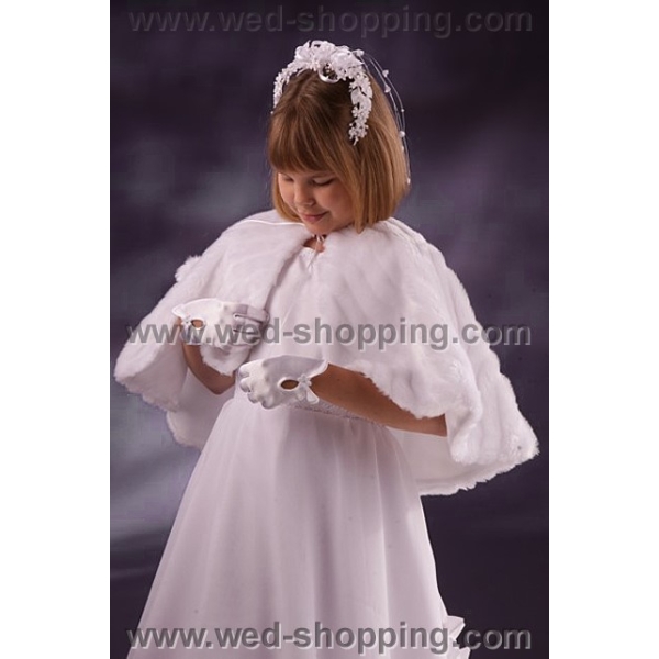 Fourrure Cape Fille 8-11 Ans