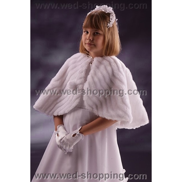 Fourrure Cape Fille 8-11 Ans