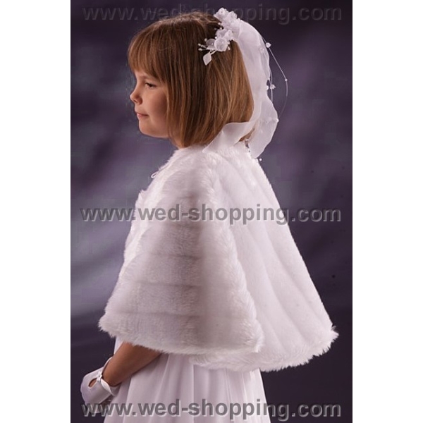 Fourrure Cape Fille 8-11 Ans
