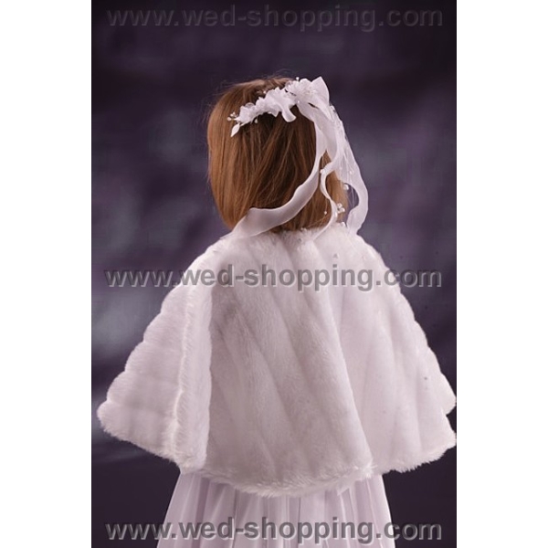 Fourrure Cape Fille 8-11 Ans