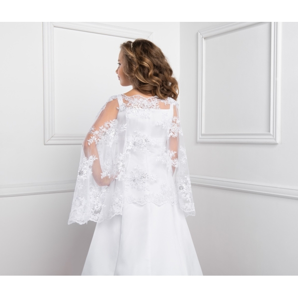 Cape dentelle pour fille Première communion