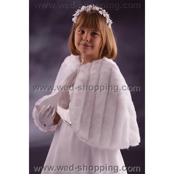 Fourrure Cape Fille 8-11 Ans