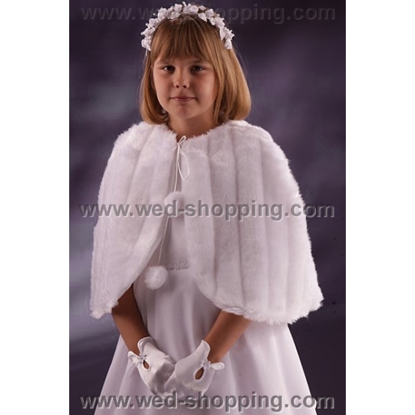 Fourrure Cape Fille 8-11 Ans