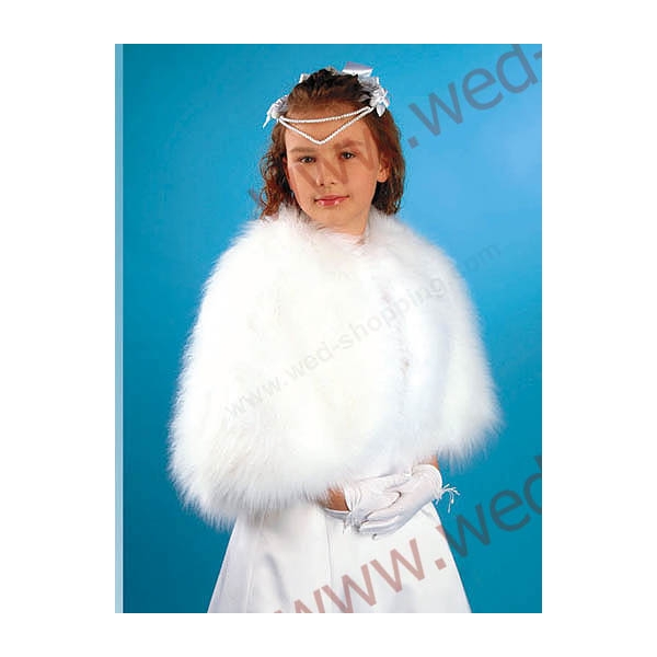Cape – fourrure Première Communion