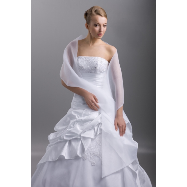 Châle mariage organza