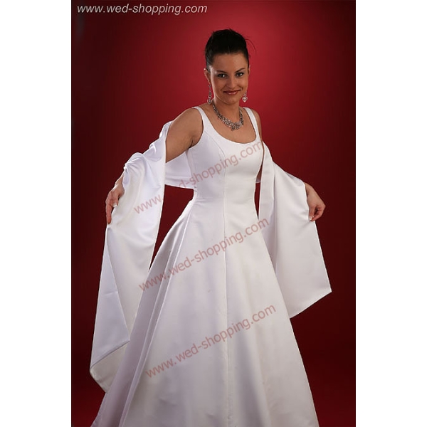 Châle de mariage - en  satin